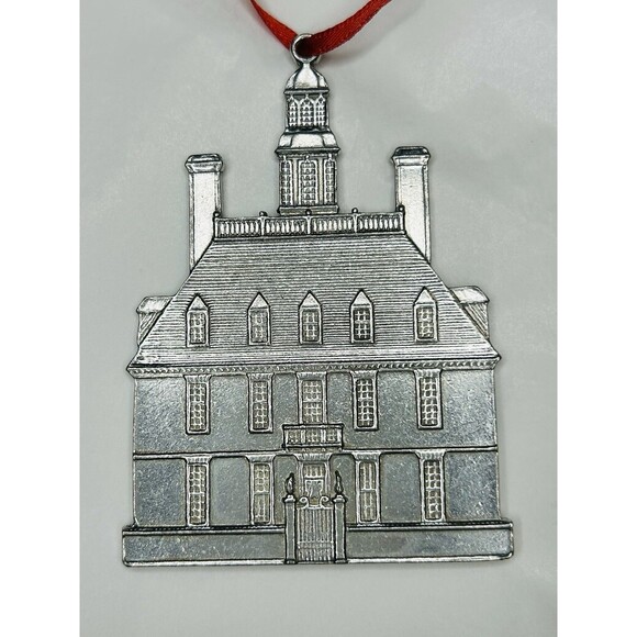 Kirk Stieff Pewter Christmas Ornament Williamsburg Governors Palace EUC - Picture 5 of 7